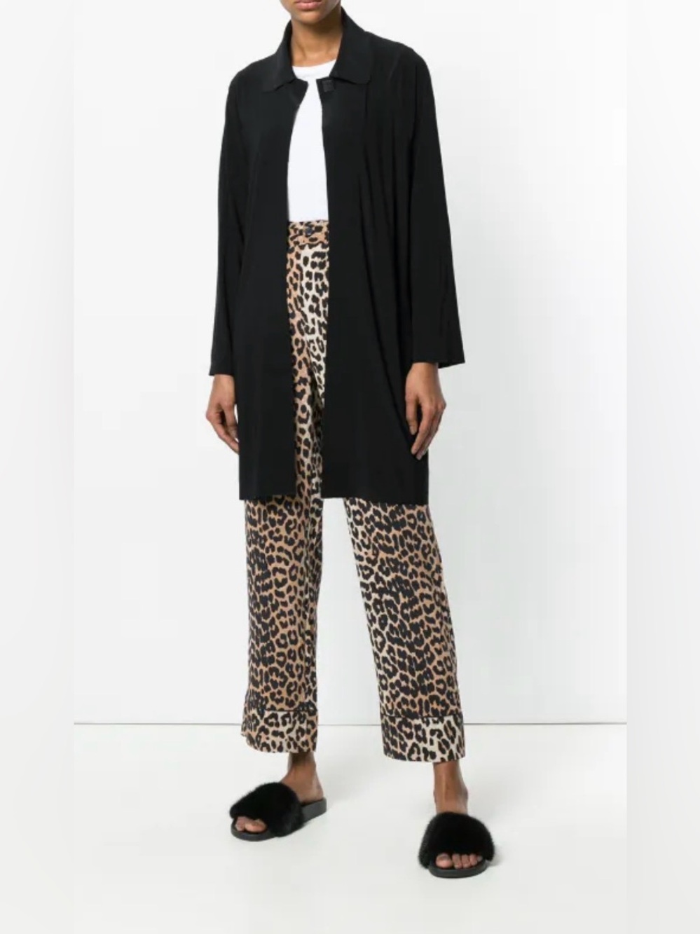 Norma Kamali collared long-line cardigan